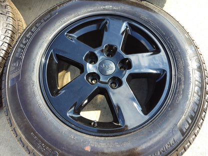17" Jeep Grand Cherokee OEM wheels rims 9104 tires black NEW