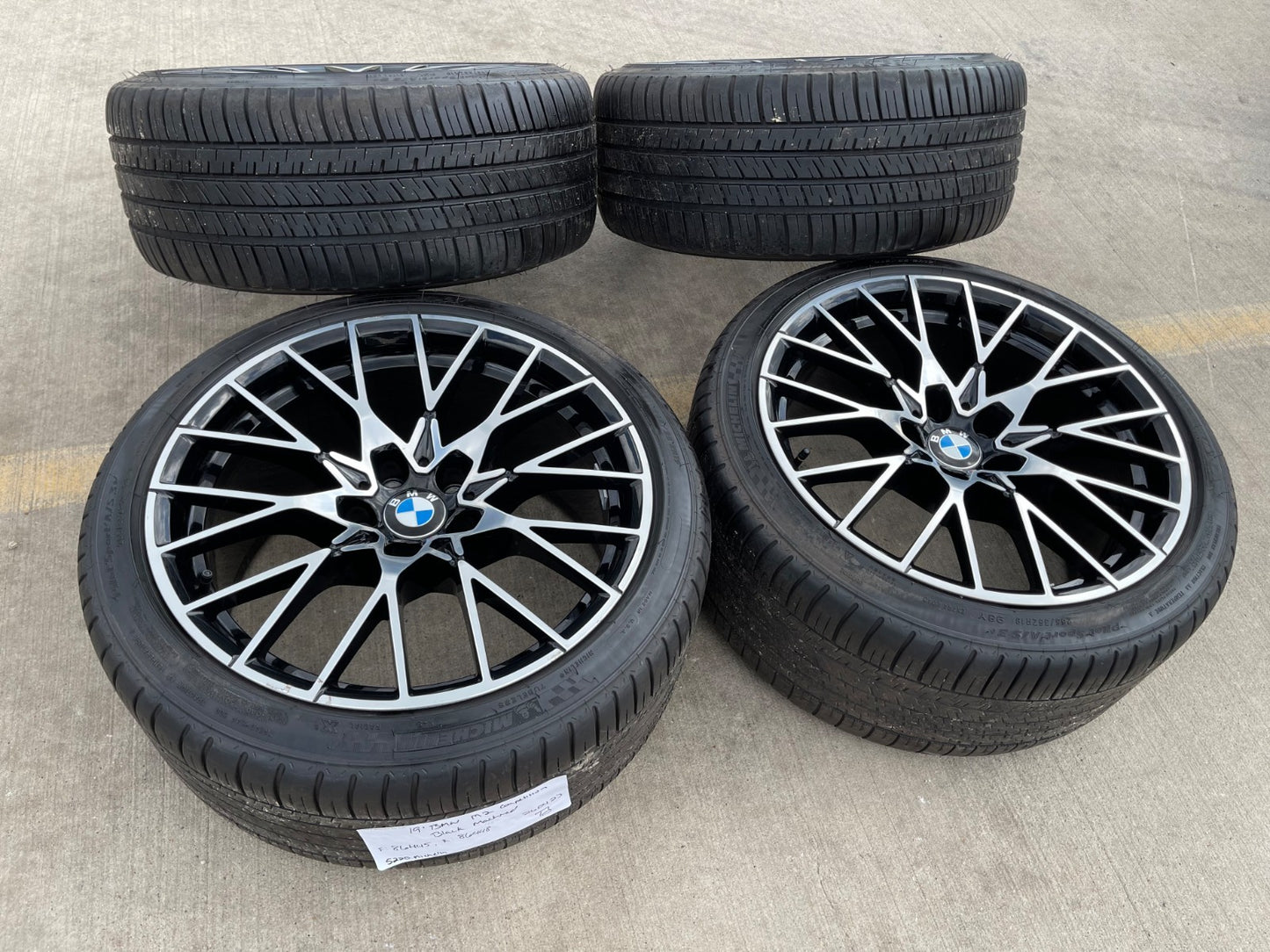 19" BMW M2 640i 650i OEM 86445 86448 F87 wheels rims 5x120 tires MICHELIN