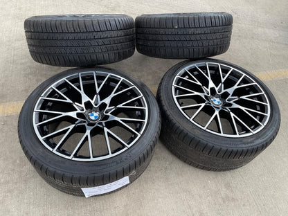 19" BMW M2 640i 650i OEM 86445 86448 F87 wheels rims 5x120 tires MICHELIN