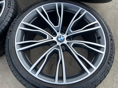 21" BMW X3 X4 OEM 86365 86368 Series Style 7261 wheels rims X3M X4M MICHELIN