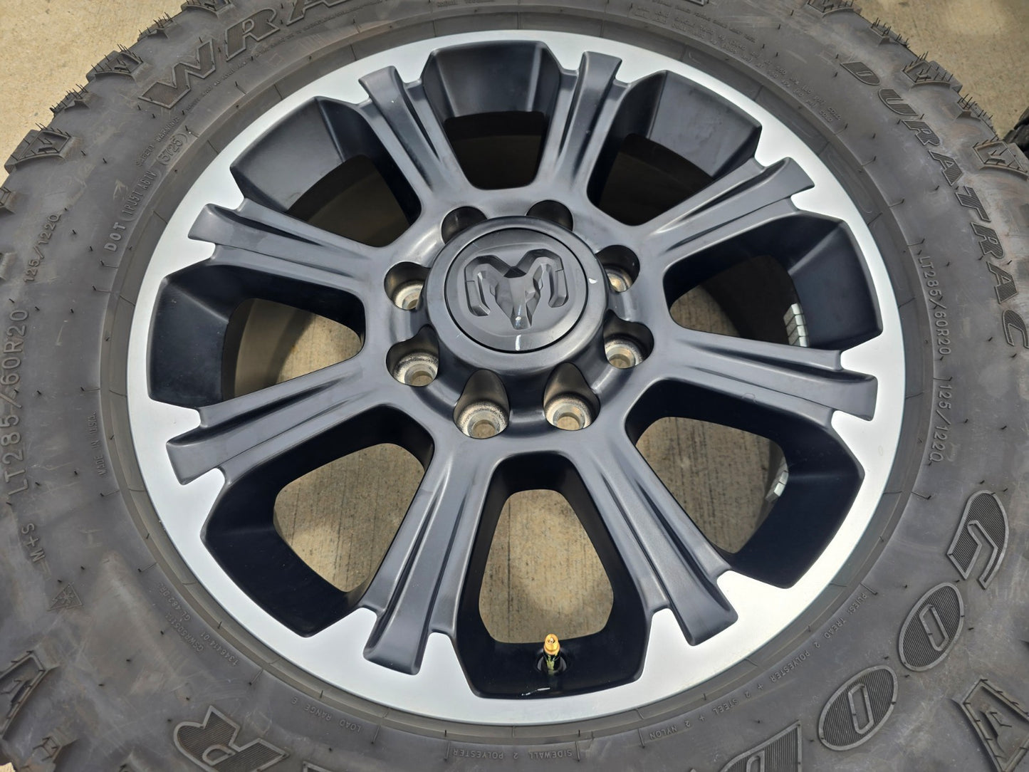 20" Dodge Ram 2500 3500 LARAMIE OEM wheels rims DURATRAC A/T SET 2025 2026 2027