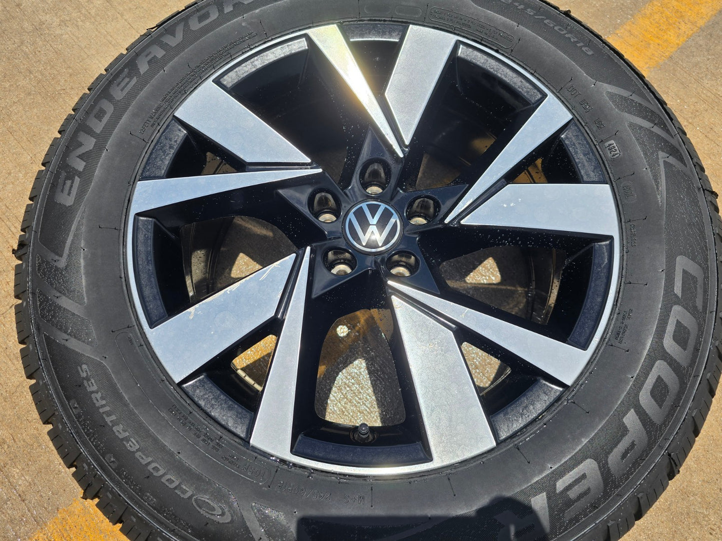 18" VW Atlas OEM wheel rim tire 70080 Audi Q7 Q8 Spare COOPER NEW
