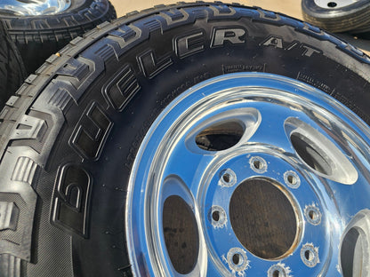 16" Ford F-250 F-350 Excursion OEM 3408 polished wheels rims SET BRIDGSETONE