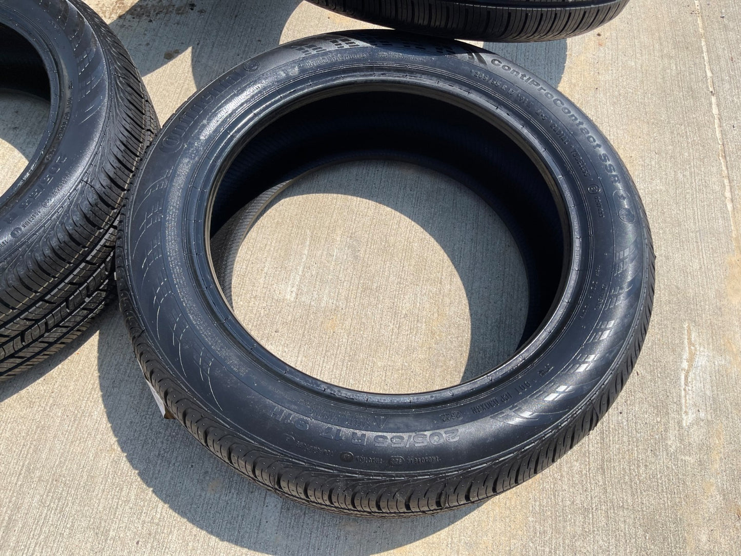 (4) 205/55/17 Continental Contipro Contact SSR 91H M+S 205/55R17 tires NEW