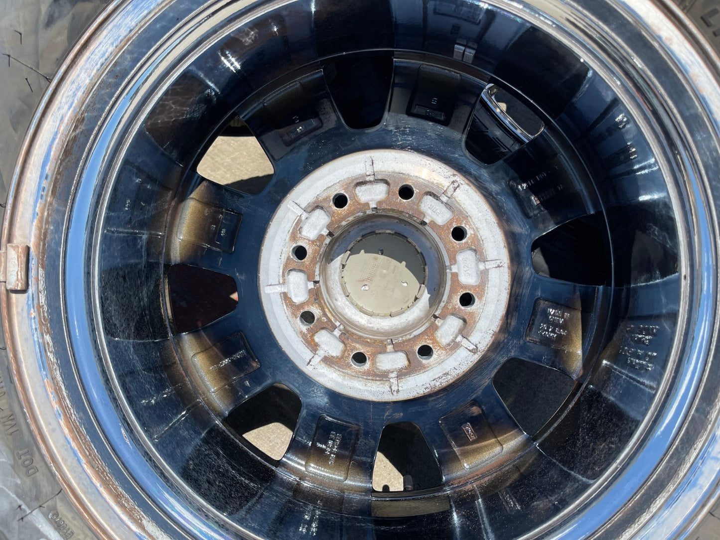 20" Ford F-250 King Ranch Lariat OEM 10100 rims wheels CHROME NEW BRIDGESTONE