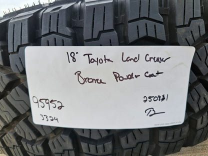 18" Toyota Land Cruiser OEM TRD wheels rims 95952 SET Tundra Sequoia BRONZE NEW