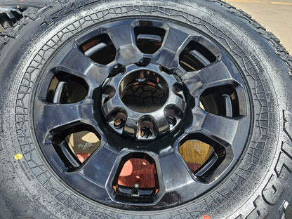18" Ford F-250 F-350 TREMOR OEM wheels black 10481 tires 2024 2025 NEW
