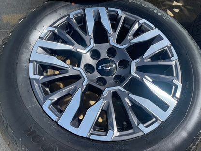 20" Chevy Silverado Z71 GMC Sierra Canyon OEM wheels rims 2025 2026 2027 SET NEW