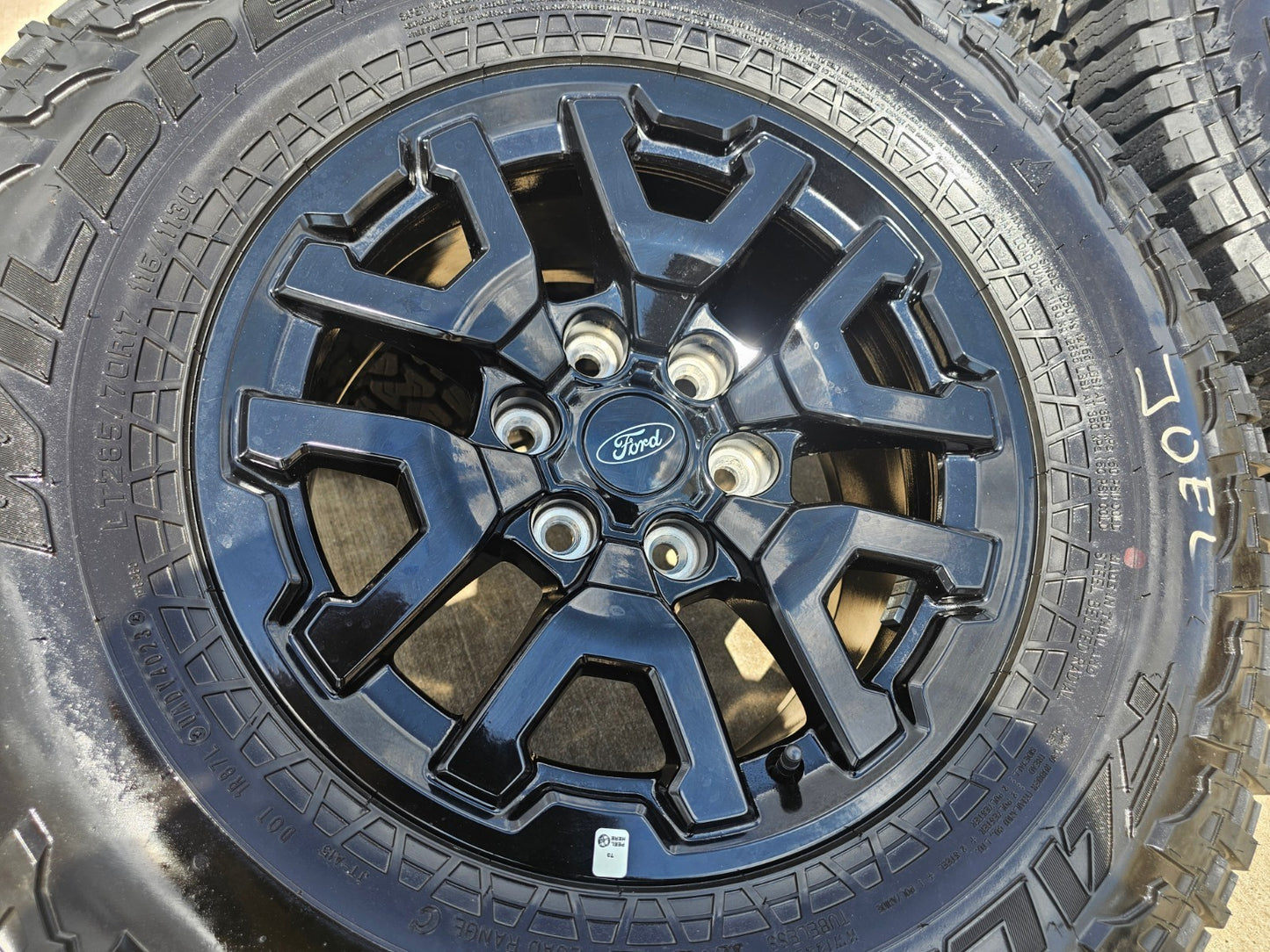 17" Ford F-150 Raptor Bronco OEM black rims wheels 10461 tires FALKEN A/T3 33"