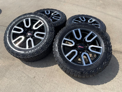 20" GMC Sierra Yukon AT4X Silverado OEM 5914 wheels rims SET GOODYEAR M/T