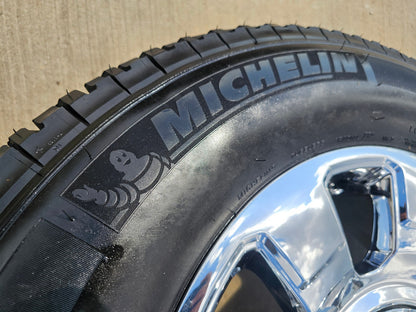 20" Ford F-250 F-350 OEM 10295 25085 10552 chrome wheels rims SET NEW MICHELIN