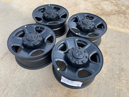 18" Dodge Ram 2500 3500 STEEL black OEM 2473 wheels rims SET 2025 2026 2027 NEW
