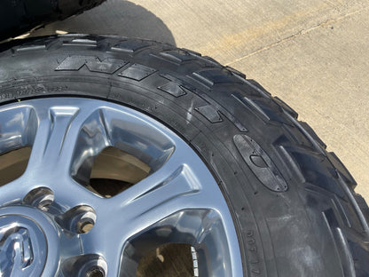 18" Ram 2500 3500 Laramie Power Wagon OEM wheels rims 2692 SET NITRO 34"