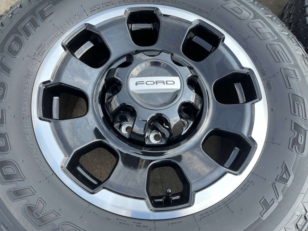 18" Ford F-250 F-350 OEM TREMOR rims wheels 10482 SET tires BRIDGESTONE A/T