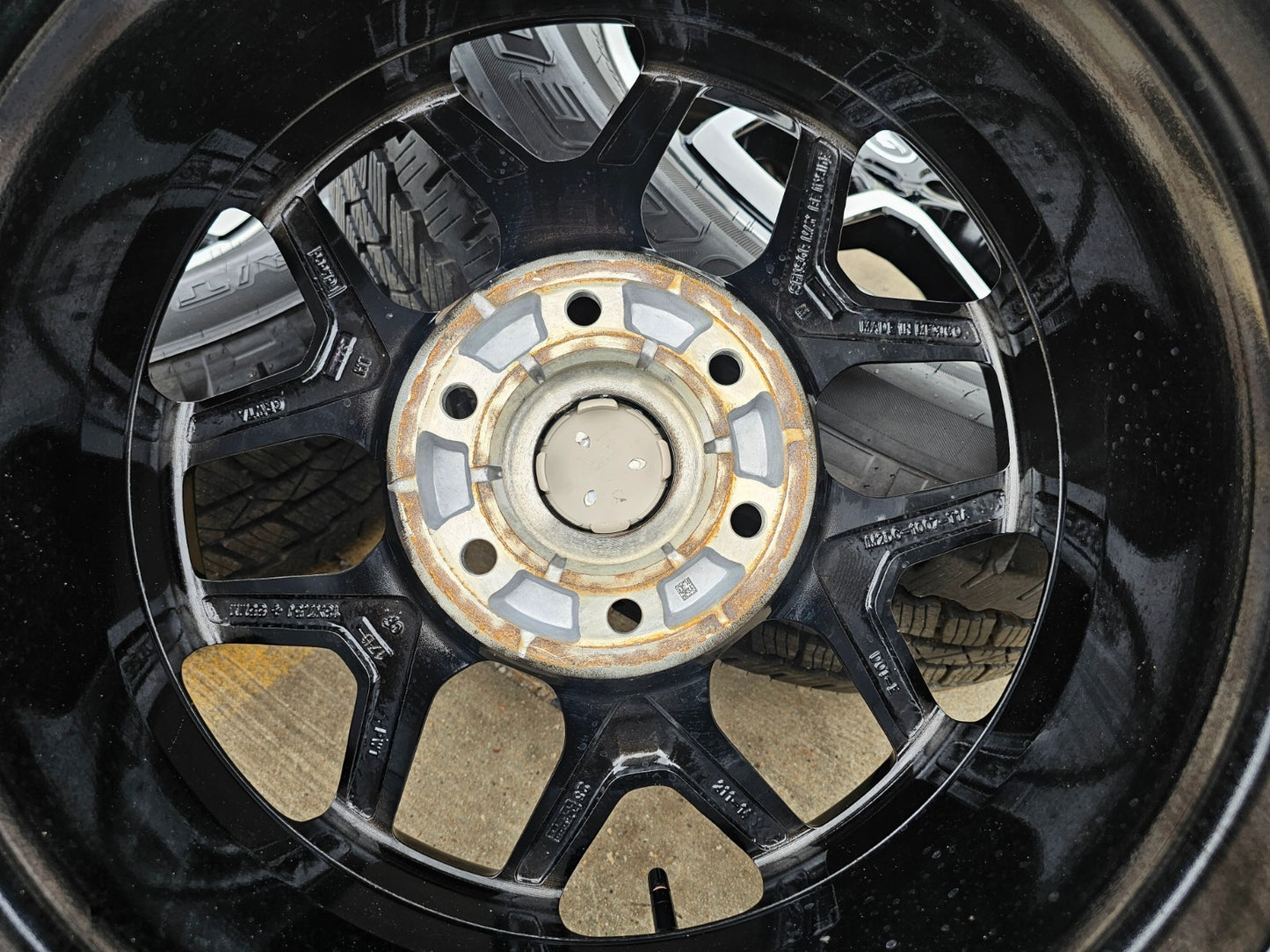 18" Ford Bronco wheels rims tires black 95213 Ranger tires BRIDGESTONE DUELER AT