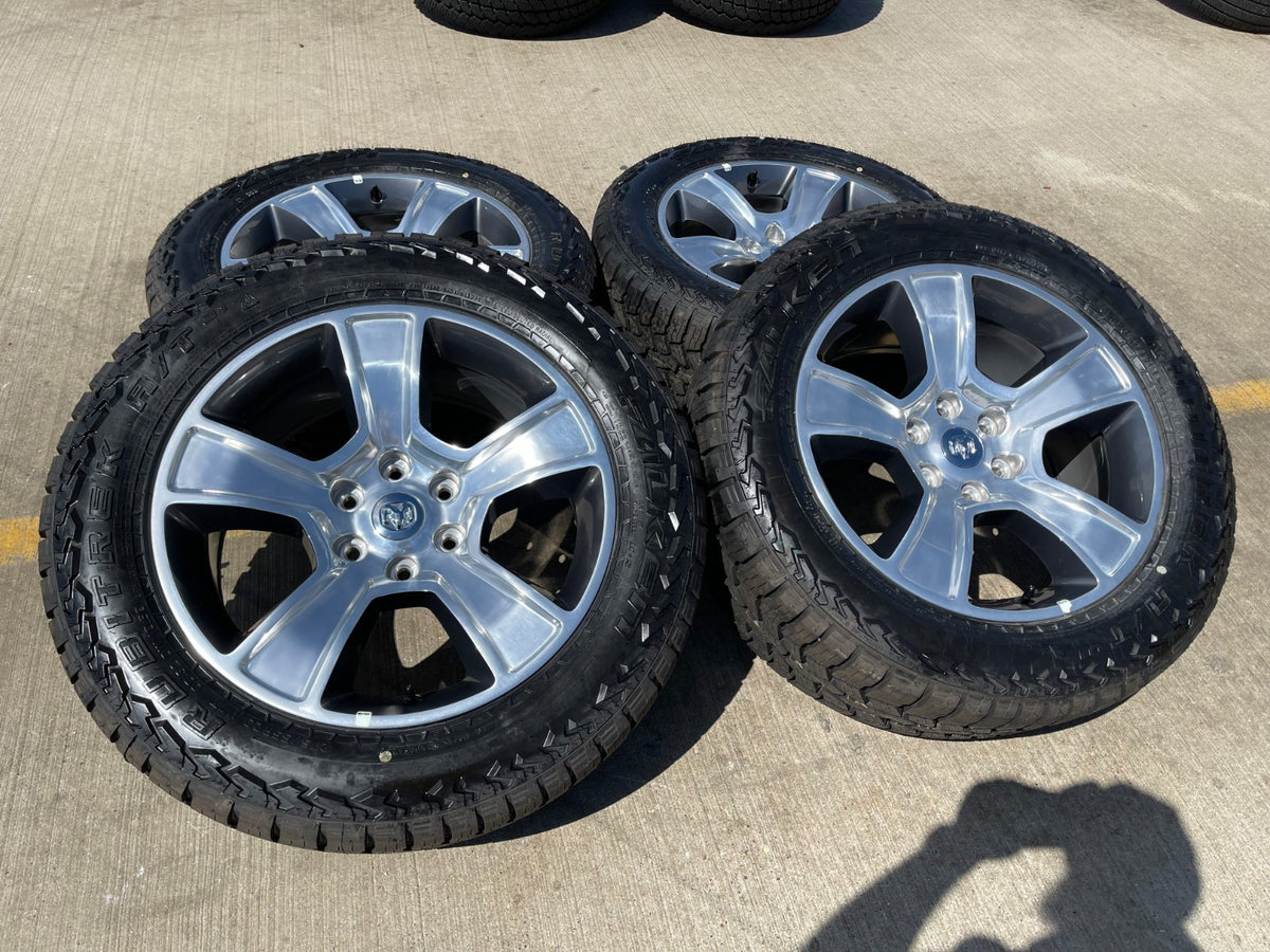 20" Dodge Ram 1500 OEM LIMITED 2676 2723 wheels rims 2025 2026 FALKEN A/T NEW