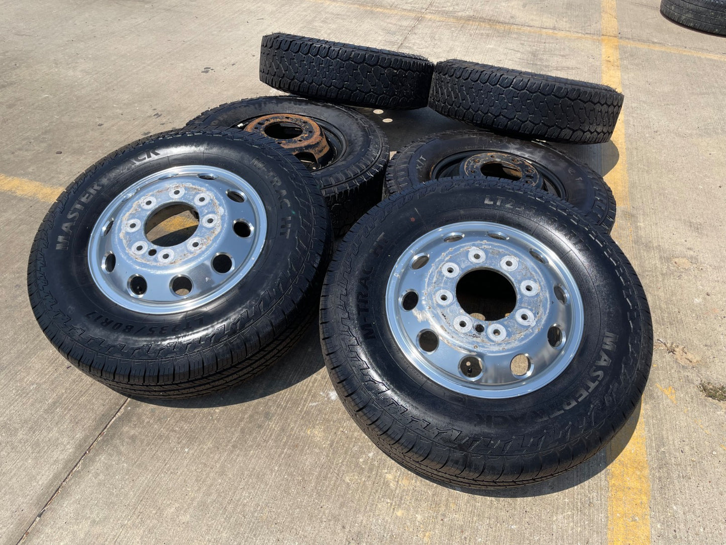 17" Dodge Ram 3500 Dually Laramie 8x200 wheels rims 2701 2702 OEM FIRESTONE
