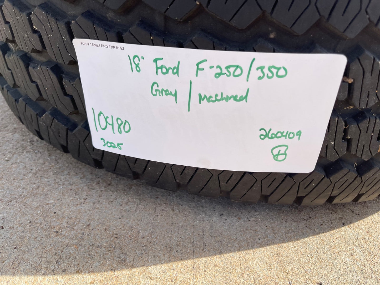 18" Ford F-250 F-350 Lariat FX-4 OEM wheels 10480 10298 tires BRIDGESTONE A/T
