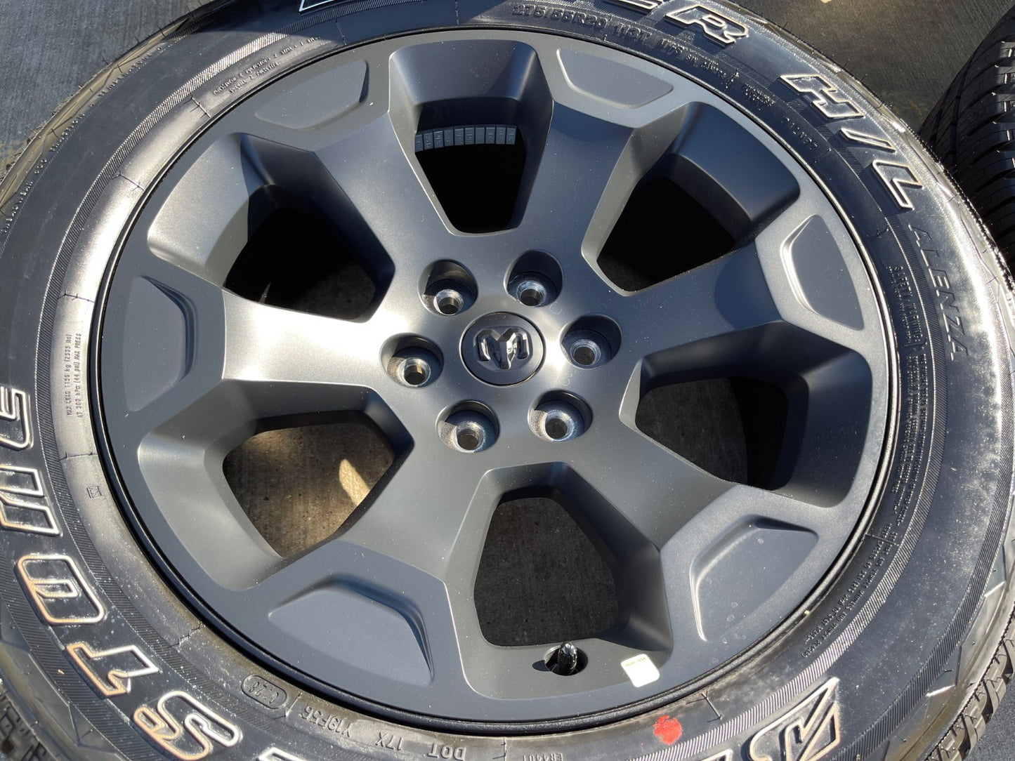 20" Dodge Ram 1500 OEM Laramie Black 2680 wheels rims tires 2024 2025 2026 NEW