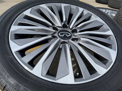 22" Infiniti QX80 QX56 Nissan Titan Armada OEM wheels rims tires 2024 2025