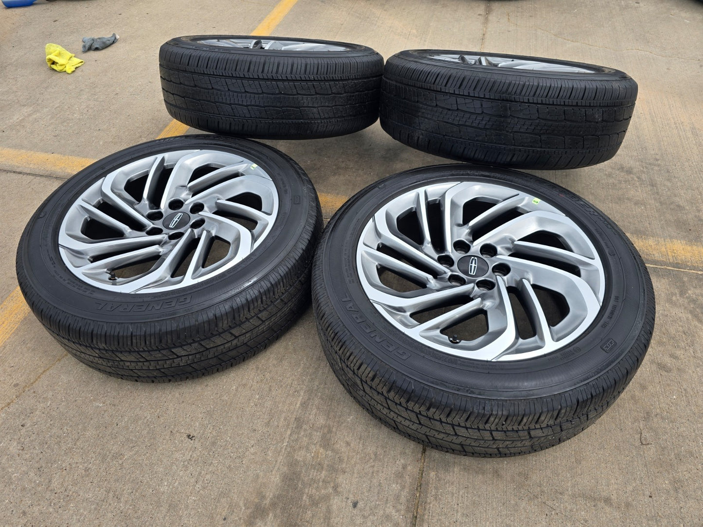 22" Lincoln Navigator OEM 94225 rims wheels SET BLACK LABEL GENERAL