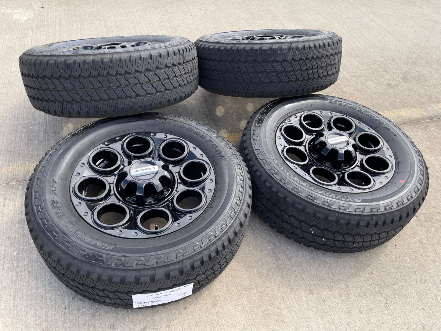 20" Ford F-250 F-350 OEM black Lariat wheels rims 10299 10484 NEW