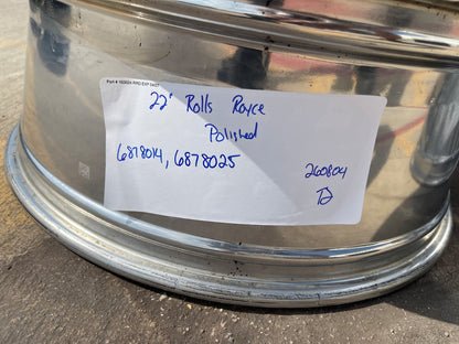 22" Rolls Royce Cullinan OEM POLISHED wheels rims 5x112 tires SET