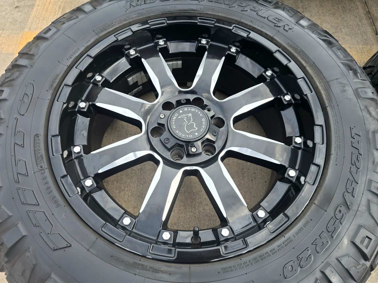 20x9 20" Black Rhino Sierra Chevy Silverado RAM Tacoma wheels rims 6x139 6x5.5