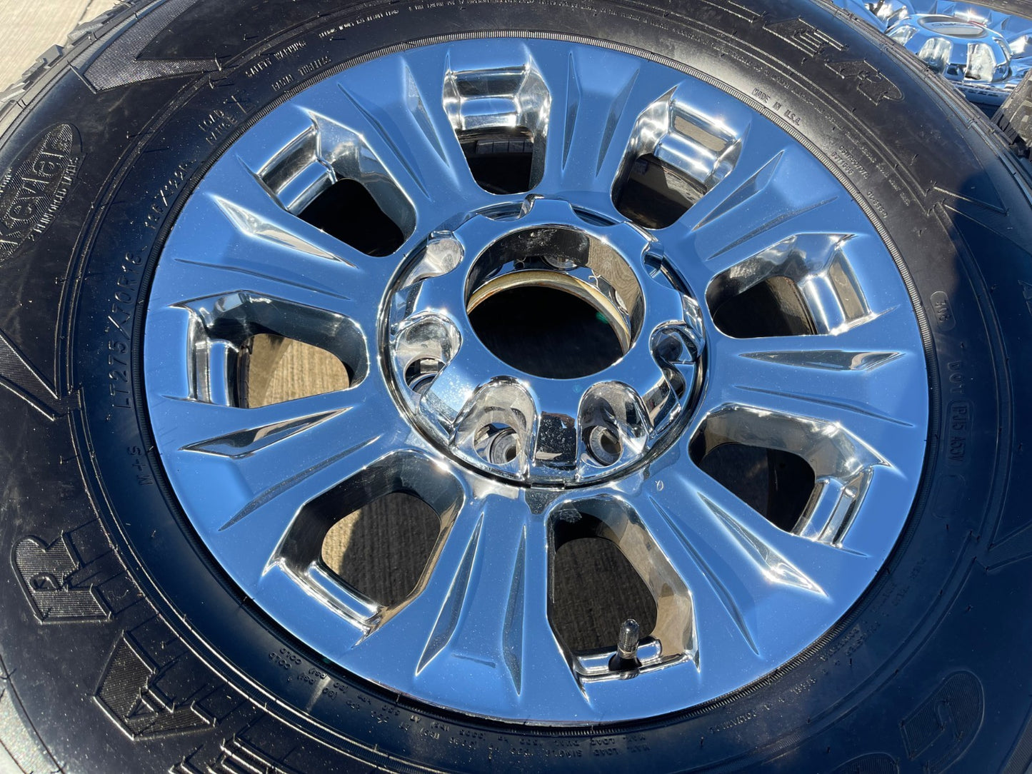 18" Ford F-250 F-350 OEM rims wheels 10097 tires GOODYEAR A/T