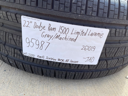 22" Dodge Ram 1500 OEM 95987 LIMITED Laramie wheels rims 2025 2026 2027 SET NEW