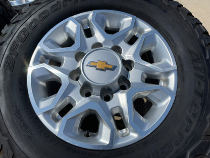 18" Chevy Silverado 2500 3500 OEM 5959 wheels rims tires SET BFG KO3 A/T