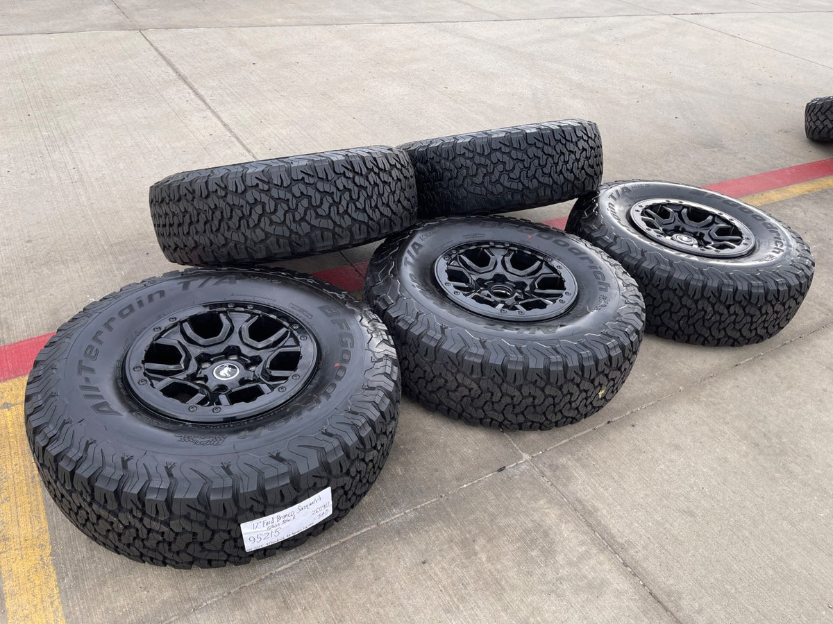17" Ford Bronco SASQUATCH wheels rims BEADLOCK 10388 Ranger BFG KO2 A/T 37" SET
