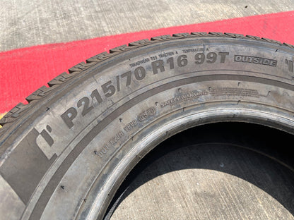 (1) 215/70/16 Kuhmo Crugen H/T51 HT51 tire 99T P215/70R16 NEW