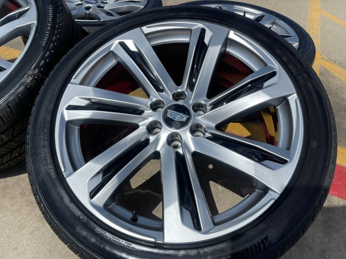 24" Cadillac Escalade V OEM PLATINUM wheels rims SET 2024 2025 2026 2027 NEW