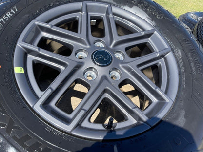 17" Jeep Wrangler Rubicon Sport S OEM wheels rims 51649 Gladiator 2024 2025 NEW