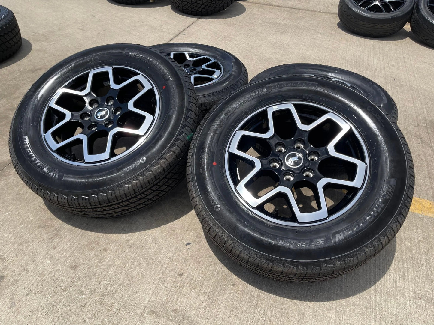18" Ford Ranger wheels rims tires black 95213 tires 2023 2024 2025 2026 NEW