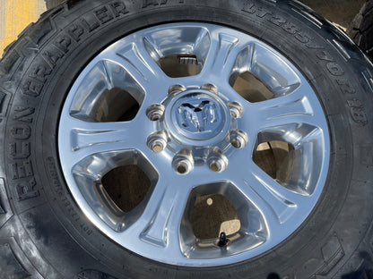 18" Ram 2500 3500 Laramie Power Wagon OEM wheels rims 2692 SET NITRO 34"