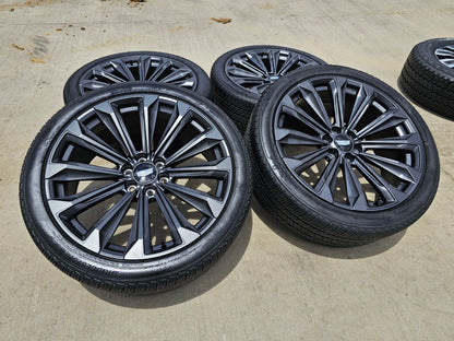 24" Cadillac Escalade V PLATINUM OEM wheels rims tires 2024 2025 2026 2027 NEW