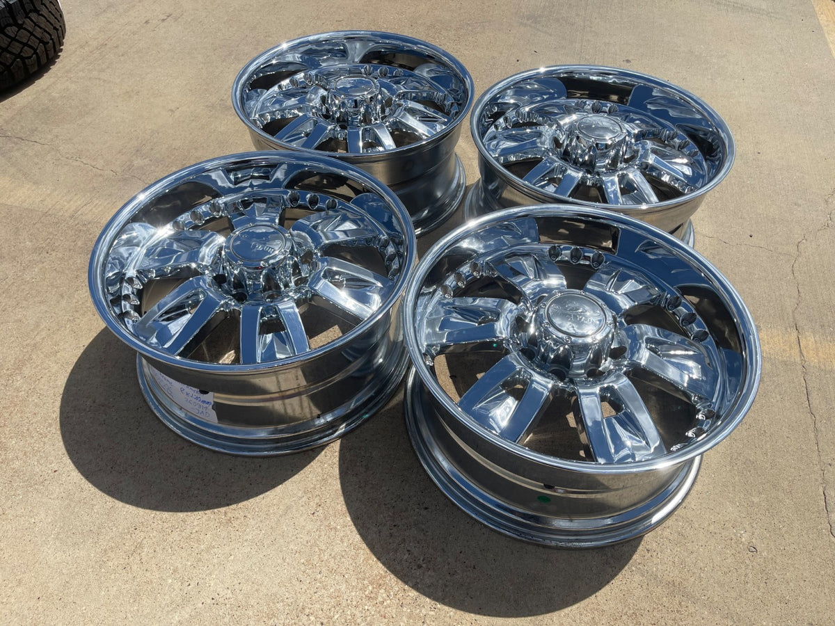 22" 22x10 Ty-Fun TF015 TW015 Ford F-250 F-350 rims wheels SET CHROME