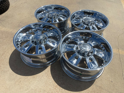 22" 22x10 Ty-Fun TF015 TW015 Ford F-250 F-350 rims wheels SET CHROME