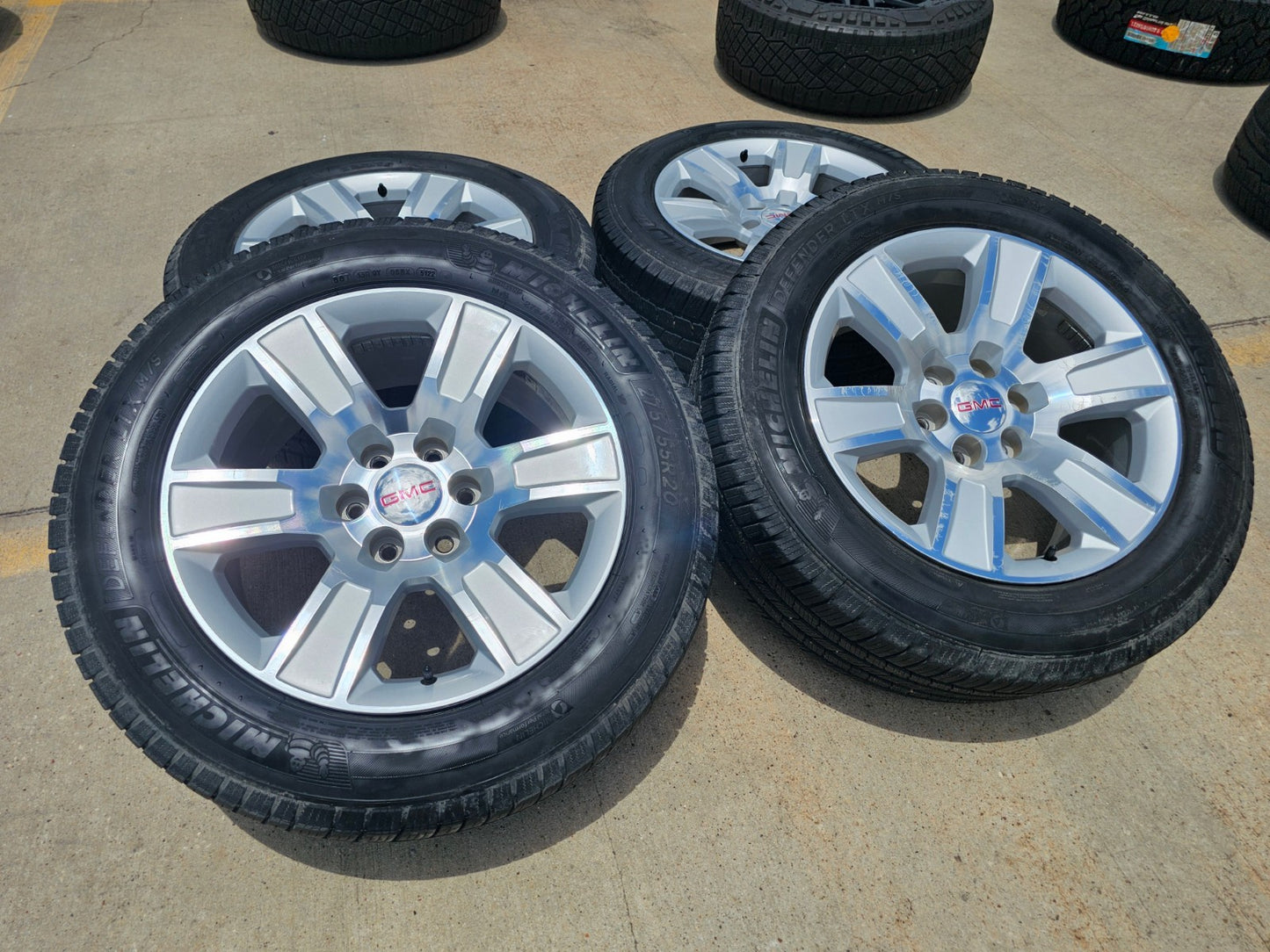 20" GMC Sierra Yukon Denali OEM 5650 wheels rims tires MICHELIN FITS 1999-2027