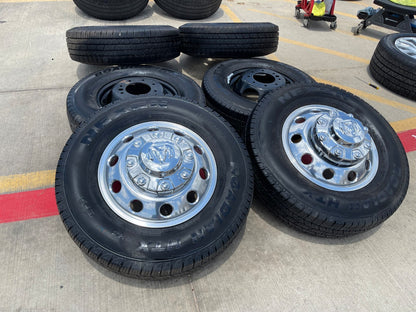 17" Dodge Ram 3500 Dually Laramie 8x200 wheels rims 2701 2702 OEM SET 2024 2025