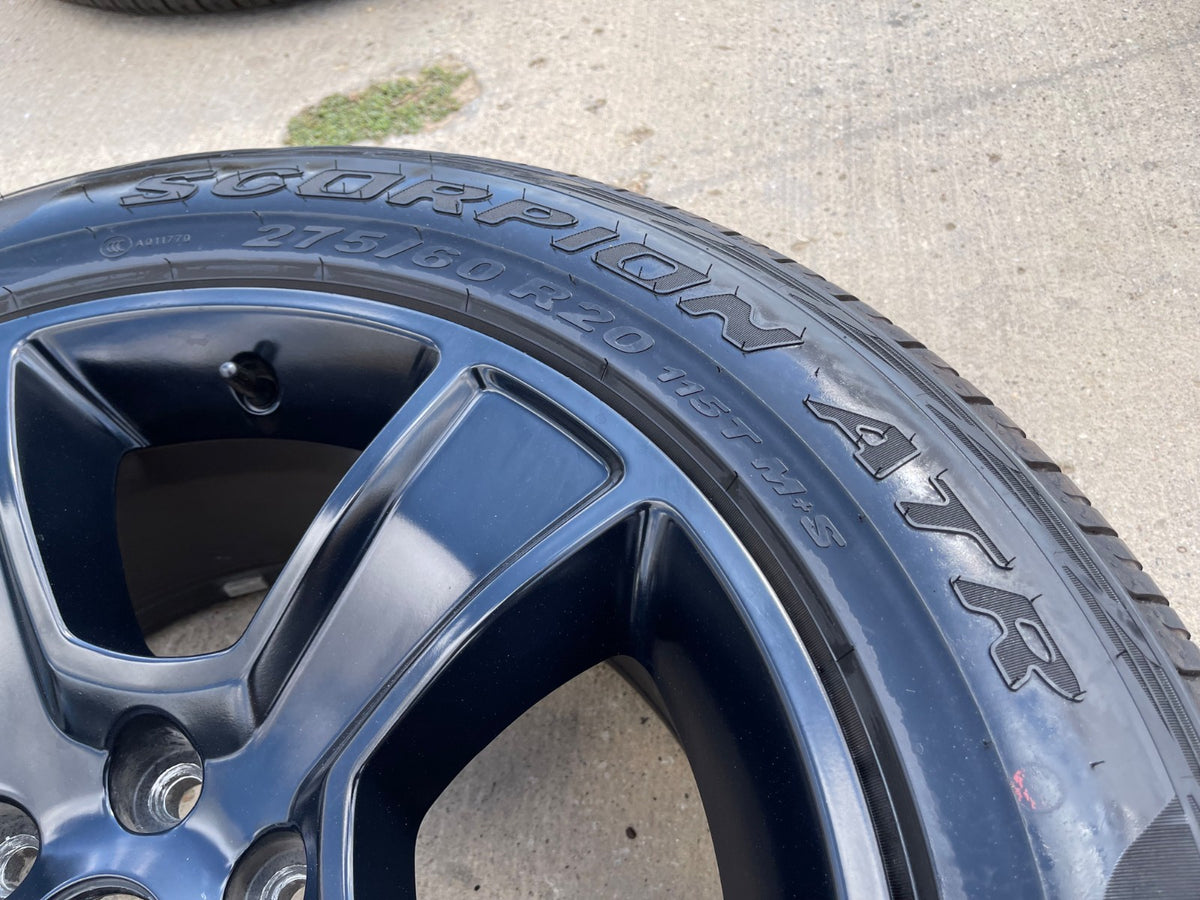 20" Dodge Ram 1500 OEM LIMITED Black 2676 2723 wheel rim PIRELLI A/TR single