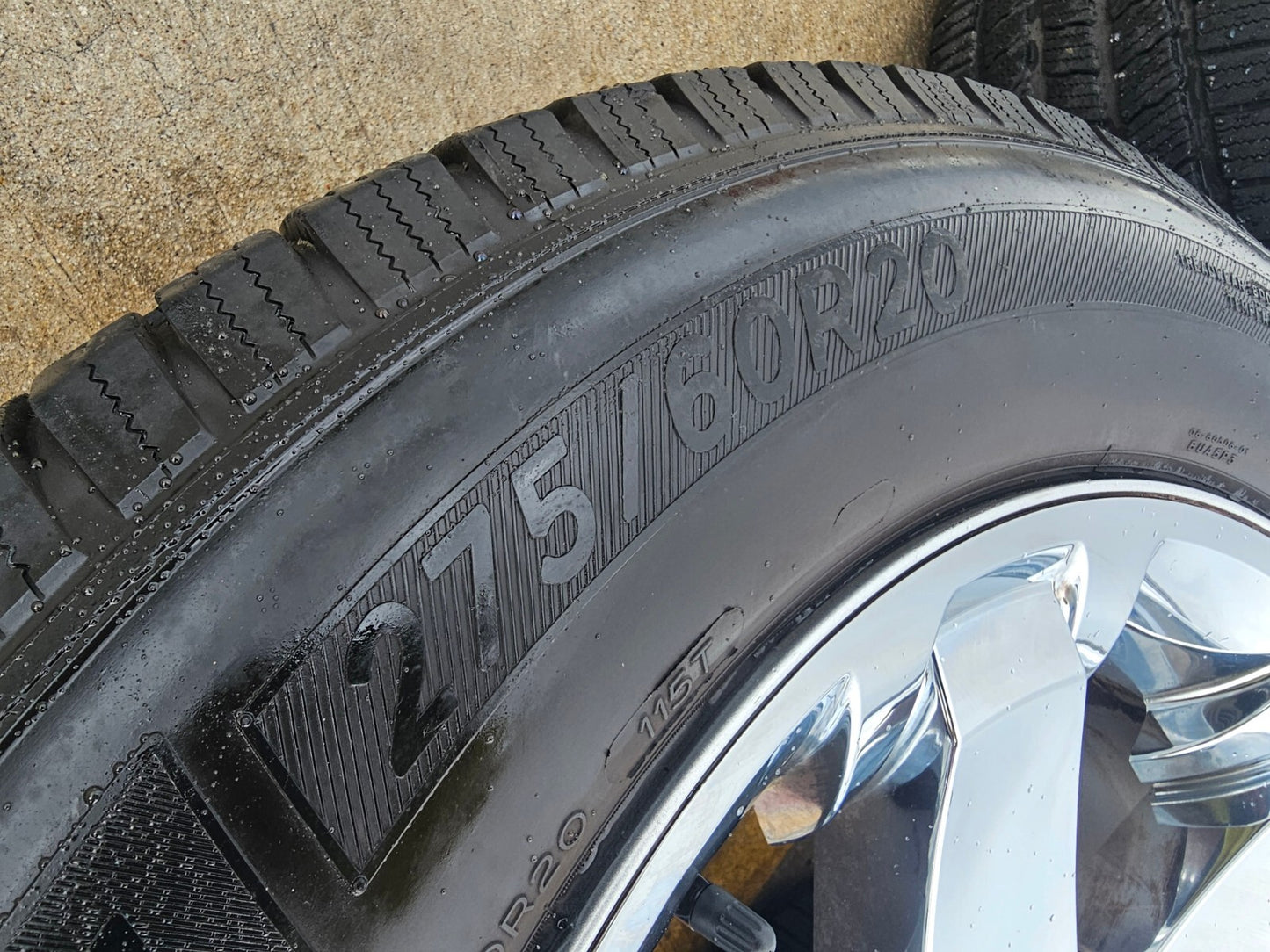 20" Dodge Ram 1500 OEM chrome wheels rims 2365 tires MICHELIN