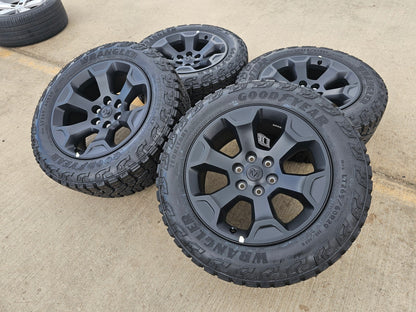 20" Dodge Ram 1500 OEM Laramie Black 2680 wheels rims tires GOODYEAR M/T NEW