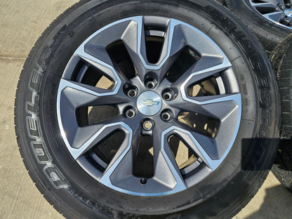 20" Chevy Silverado 1500 Tahoe OEM 5915 5916 wheels rims BRIDGESTONE SET