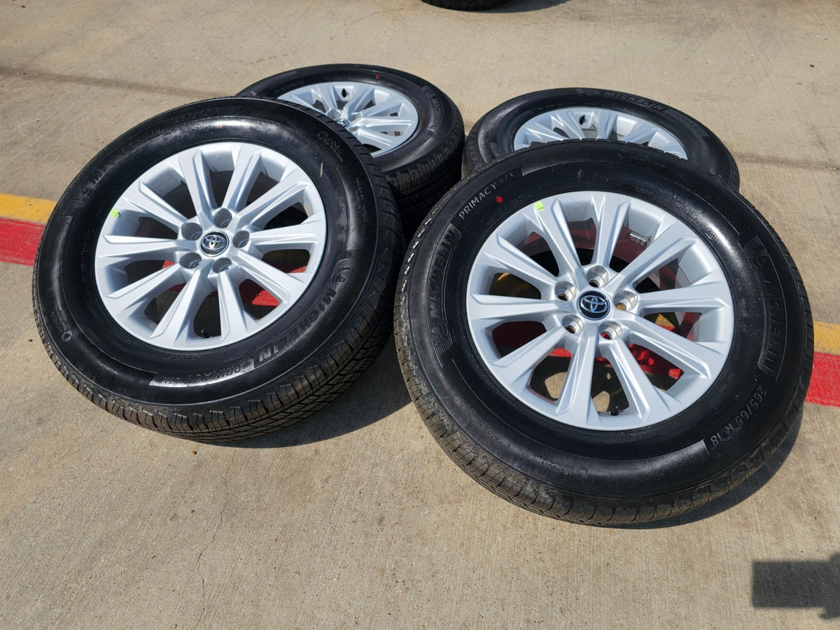 18" Toyota Grand Highlander OEM 10525 wheels rims Lexus TX350 SET MICHELIN NEW