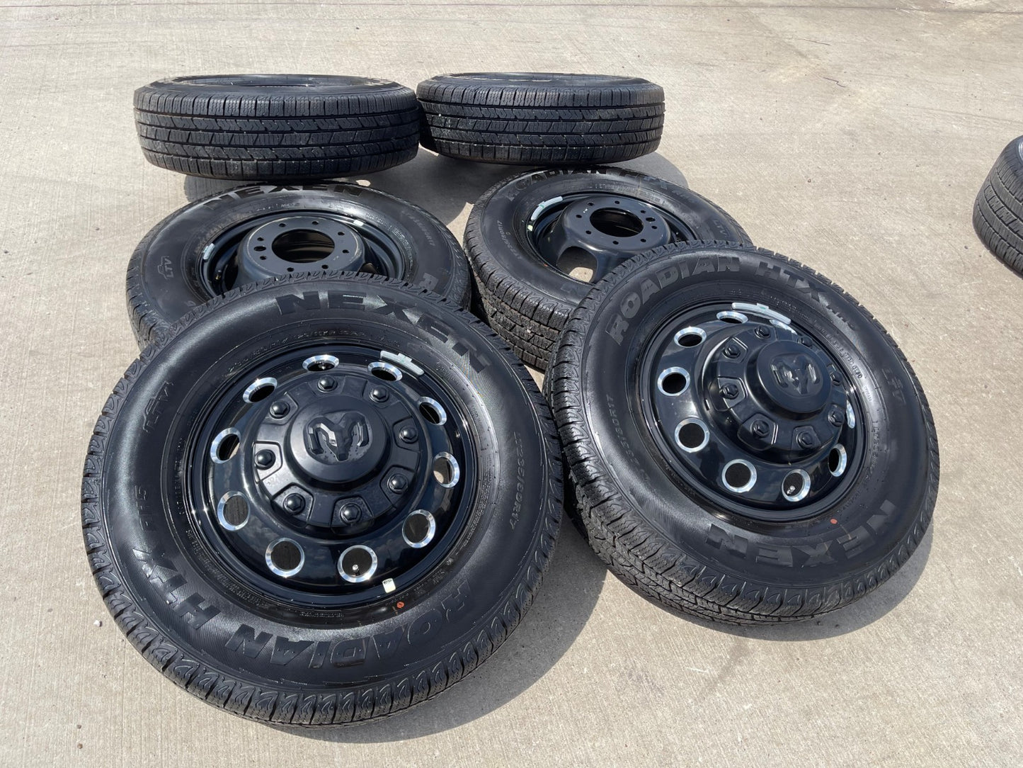 17" Dodge Ram 3500 Dually Laramie wheels rims 2706 2707 OEM black 2025 2026 NEW