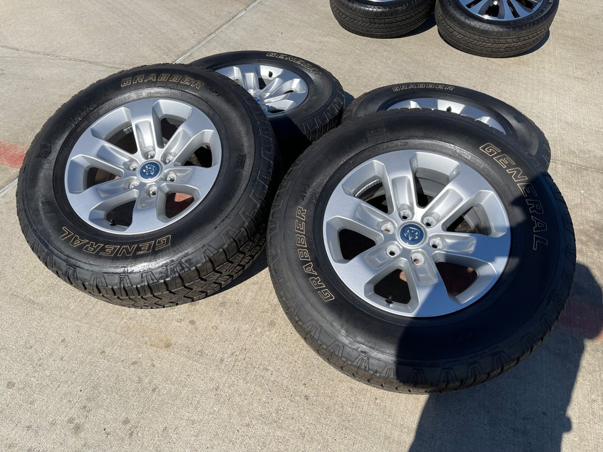 18" Dodge Ram 1500 OEM wheels rims 2672 tires GENERAL A/TP