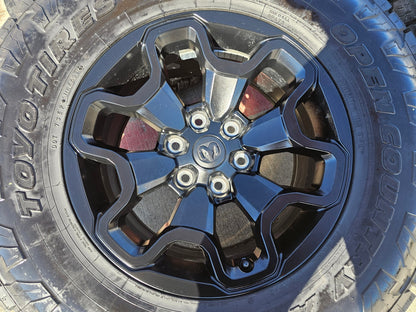 18" Dodge Ram 1500 TRX RHO Black OEM 66002 wheels rims TOYO A/T3 35"